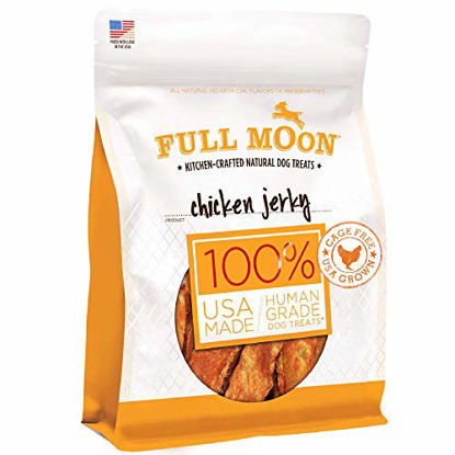 Picture of Full Moon Chicken Jerky Healthy All Natural Dog Treats Human Grade Made in USA Grain Free 6 oz