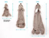 Picture of 2-in-1 Fun Skin Stuffless Dog Squeaky Toy by Best Pet Supplies - Hare, Small