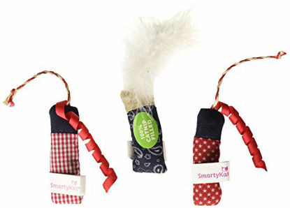 Picture of SmartyKat, Silly Stix Sparklers, Cat Toys, Catnip Filled, Pure, Potent, Durable, Long Lasting, Stuffing-Free, Set of 3