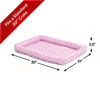 Picture of 30L- Inch Pink Dog Bed or Cat Bed w/ Comfortable Bolster | Ideal for Medium Dog Breeds & Fits a 30-Inch Dog Crate | Easy Maintenance Machine Wash & Dry | 1-Year Warranty