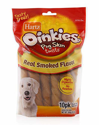 Picture of Hartz Oinkies Pig Skin Twists 3" (10 Pack)