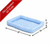 Picture of 22L-Inch Blue Dog Bed or Cat Bed w/ Comfortable Bolster | Ideal for XS Dog Breeds & Fits a 22-Inch Dog Crate | Easy Maintenance Machine Wash & Dry | 1-Year Warranty