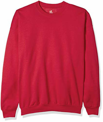Picture of Hanes mens Ecosmart Fleece Sweatshirt, Chili Pepper Red Heather, XX-Large US