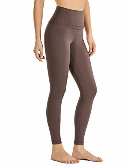 GetUSCart- CRZ YOGA Women's Naked Feeling I High Waist Tight Yoga Pants  Workout Leggings-25 Inches Purple Taupe 25'' - R009 Medium