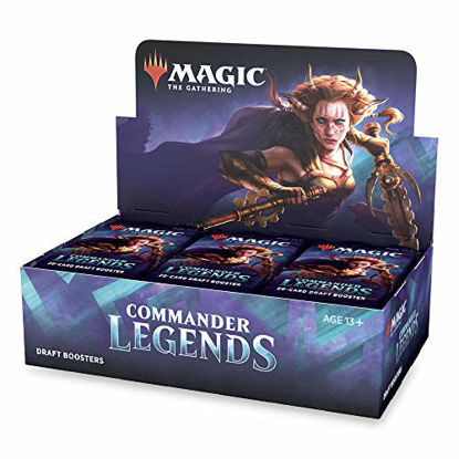Picture of Magic: The Gathering Commander Legends Draft Booster Box | 24 Booster Packs (480 Cards) | 2 Legends Per Pack | Factory Sealed