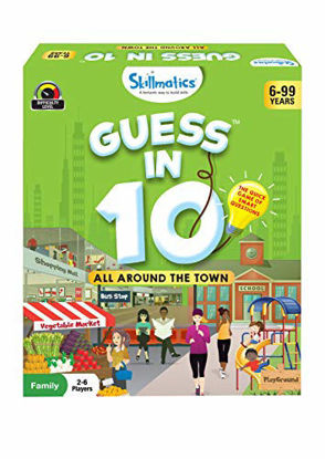 Picture of Skillmatics Guess in 10 All Around The Town - Card Game of Smart Questions for Kids & Families | Super Fun & General Knowledge for Family Game Night | Gifts for Kids (Ages 6-99)
