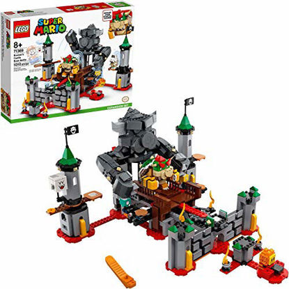 Picture of LEGO Super Mario Bowsers Castle Boss Battle Expansion Set 71369 Building Kit; Collectible Toy for Kids to Customize Their LEGO Super Mario Starter Course (71360) Playset, New 2020 (1,010 Pieces)