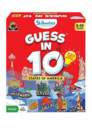 Picture of Skillmatics Guess in 10 States of America - Card Game of Smart Questions for Kids & Families | Super Fun & General Knowledge for Family Game Night | Gifts for Kids (Ages 8-99)