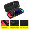 Picture of Fintie Carry Case for Nintendo Switch - [Shockproof] Hard Shell Protective Cover Travel Bag w/10 Game Card Slots, Inner Pocket for Nintendo Switch Console Joy-Con & Accessories, Galaxy