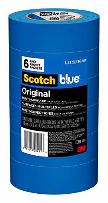 Picture of ScotchBlue Original Multi-Surface Painter's Tape, 1.41 inches x 60 yards (360 yards total), 2090, 6 Rolls