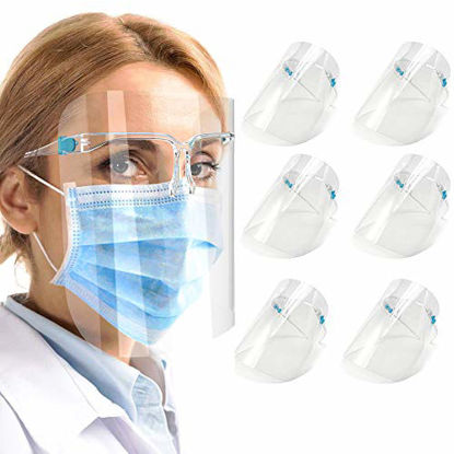 Picture of 6 Pack Anti Air Dust Cover,Unisex Mouth Cover , Reusable Glasses Style Anti-Fog Plastic for Daily Use