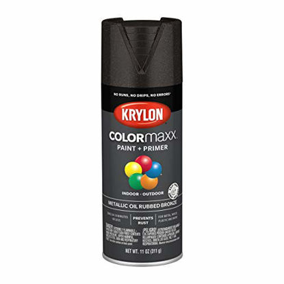 Picture of Krylon K05585007 Colormaxx Spray-Paints, Aerosol, Oil Rubbed Bronze