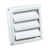 Picture of Deflecto Supurr-Vent Louvered Outdoor Dryer Vent Cover, White, 4" Hood (HS4W/18)