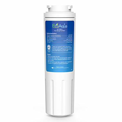 Picture of EcoAqua EFF-6007A Replacement Filter, Compatible with Maytag UKF8001, EDR4RXD1, Whirlpool 4396395, Puriclean II, Kenmore 46-9006, Everydrop Filter 4, Viking RWFFR Refrigerator Water Filter