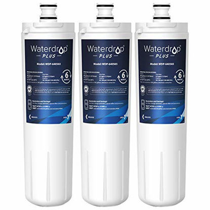 Picture of Waterdrop 640565 Replacement for Bosch 640565, 3M Cuno CS-52, EVOLFLTR10 AP3961137, Whirlpool WHKF-R-Plus, NSF 401, 53 & 42 Certified, Refrigerator Water Filter, Pack of 3