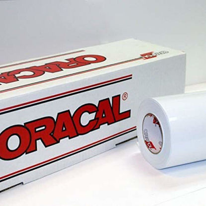 Picture of 24" x 30 Ft Roll of Oracal 651 White Vinyl on 3 Inch Core for Craft Cutters and Vinyl Sign Cutters
