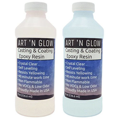 Picture of Art 'N Glow Clear Casting and Coating Epoxy Resin - 16 Ounce Kit