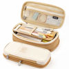 Picture of EASTHILL Big Capacity Pencil Pen Case Office College School Large Storage High Capacity Bag Pouch Holder Box Organizer Khaki