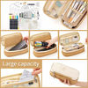 Picture of EASTHILL Big Capacity Pencil Pen Case Office College School Large Storage High Capacity Bag Pouch Holder Box Organizer Khaki