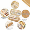 Picture of EASTHILL Big Capacity Pencil Pen Case Office College School Large Storage High Capacity Bag Pouch Holder Box Organizer Khaki