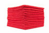 Picture of The Rag Company (12-Pack) 16 in. x 16 in. Commercial Grade All-Purpose Microfiber Highly Absorbent, LINT-Free, Streak-Free Cleaning Towels (Red)