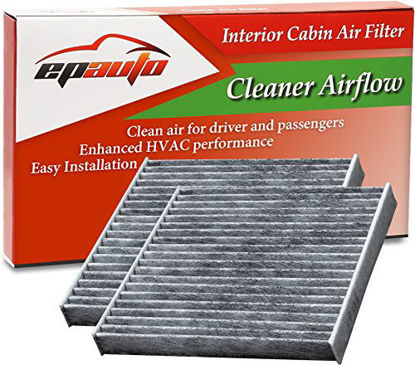 Picture of 2 Pack - EPAuto CP285 (CF10285) Premium Cabin Air Filter includes Activated Carbon