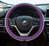 Picture of New Diamond Leather Steering Wheel Cover with Bling Bling Crystal Rhinestones, Universal Fit 15 Inch Anti-Slip Wheel Protector for Women Girls,Purple