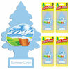 Picture of Little Trees - U6P-60574-CHPA Car Air Freshener - Hanging Tree Provides Long Lasting Scent for Auto or Home - Summer Linen, 24 Count, (4) 6-Packs
