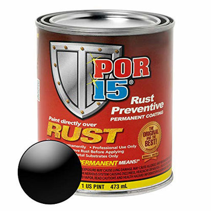 Picture of POR-15 45008 Gloss black Rust Preventive Paint - Pint