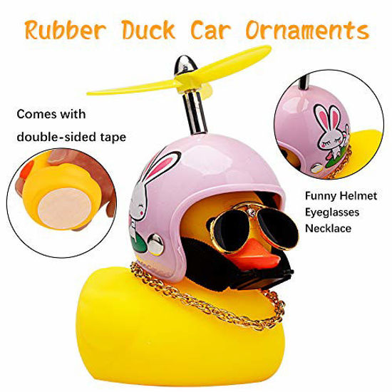 GetUSCart wonuu Rubber Duck Toy Car Ornaments Yellow Duck Car