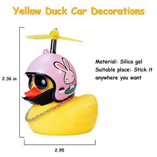 GetUSCart wonuu Rubber Duck Toy Car Ornaments Yellow Duck Car