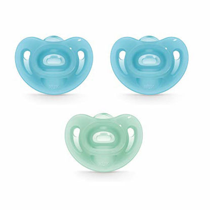 Picture of NUK Sensitive Orthodontic Pacifiers, 6-18 Months, 3 Pack