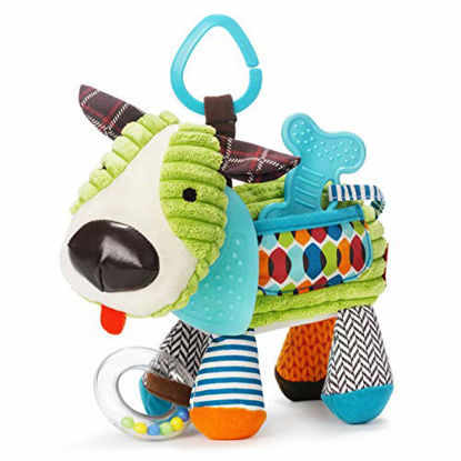 Picture of Skip Hop Bandana Buddies Baby Activity and Teething Toy with Multi-Sensory Rattle and Textures, Puppy