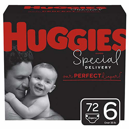 Picture of Huggies Special Delivery Hypoallergenic Baby Diapers, Size 6, 72 Ct, One Month Supply