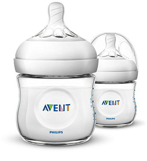 Picture of Philips Avent Natural Baby Bottle, Clear, 4oz, 2pk, SCF010/27