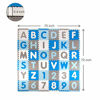 Picture of Tadpoles Soft EVA Foam 36 Piece ABC Playmat Set, Blue/Grey, 74x 74 (36 Sq Feet)