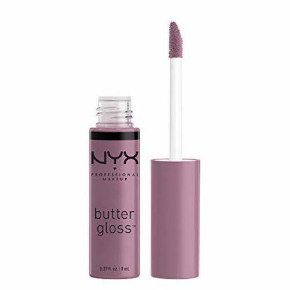 Picture of NYX PROFESSIONAL MAKEUP Butter Gloss - Marshmallow (Muted Lilac), Non-Sticky Formula