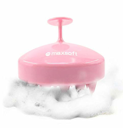 Picture of Hair Scalp Massager Shampoo Brush, MAXSOFT Scalp Care Brush (Pink)