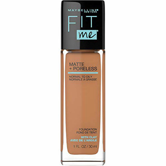 Picture of Maybelline Fit Me Matte + Poreless Liquid Foundation Makeup, Classic Tan, 1 fl. oz. Oil-Free Foundation