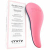 Picture of Crave Naturals Glide Thru Detangling Brush for Adults & Kids Hair - Detangler Hair Brush for Natural, Curly, Straight, Wet or Dry Hair (PINK)