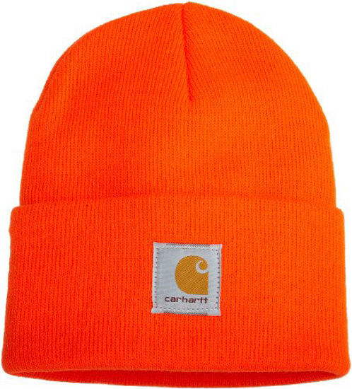 Picture of Carhartt Men's Knit Cuffed Beanie-Brite Orange-OFA