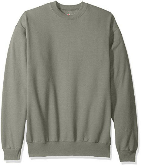 Picture of Hanes Men's EcoSmart Fleece Sweatshirt, Stonewashed Green, Large