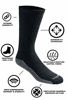 Picture of Dickies Men's Big and Tall Dri-tech Moisture Control Crew Socks Multipack, Black (12 Pairs), Shoe Size: 12-15