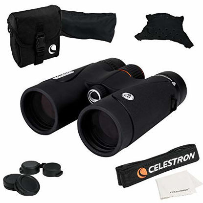 Picture of Celestron - TrailSeeker ED 10x42 Binoculars - Compact ED Binocular for Birdwatching and Outdoor Activities - Binocular with ED Objective Lenses - Fully Broadband Multi-Coated Optics - BaK4 Roof Prism