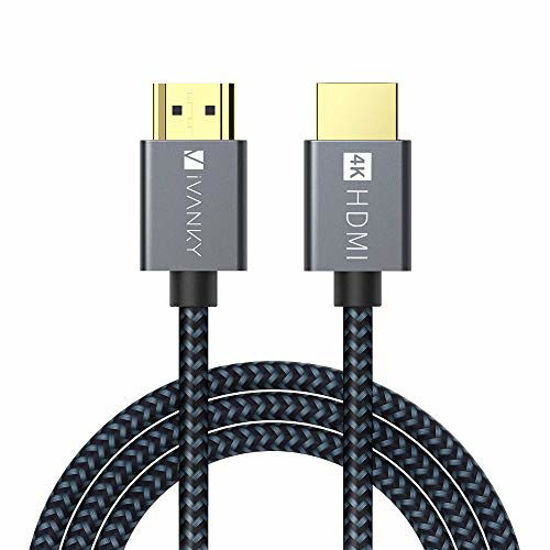 HDMI Cable 4K 10ft iVANKY 18Gbps High Speed HDMI 2.0 Cable 4K HDR HDCP 2.2 1.4 3D 2160P 1080P Ethernet Braided HDMI Cord 32AWG Audio