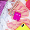 Picture of Case-Mate - AirPods Case - Hook Ups - Silicone - Compatible with Apple AirPods Series 1 & 2 - Fuchsia Dark Pink