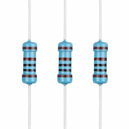 Picture of EDGELEC 100pcs 1K ohm Resistor 1/2w (0.5Watt) ±1% Tolerance Metal Film Fixed Resistor, Multiple Values of Resistance Optional