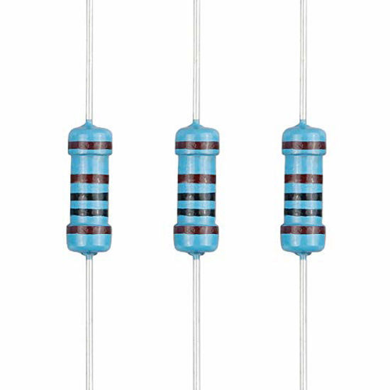 Picture of EDGELEC 100pcs 1K ohm Resistor 1/2w (0.5Watt) ±1% Tolerance Metal Film Fixed Resistor, Multiple Values of Resistance Optional