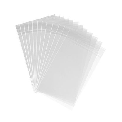 Picture of 200ct Clear Plastic Bags 4x6-1.4 mils Thick Self Sealing OPP Cello Bags for Bakery Cookies Decorative Wrappers (4'' x 6'')