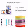 Picture of 25 Colors Silk Shiny PLA Filament Sample Pack, Each Color 4 Meter Length, Total 100m 3D Printer 3D Pen Material Refill, with Extra Gift 2 Finger Caps by MIKA3D
